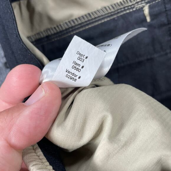 Eddie Bauer Casual Chino Shorts Men's Large Beige Stretch Waist Draw Zip Pockets - Picture 10 of 12